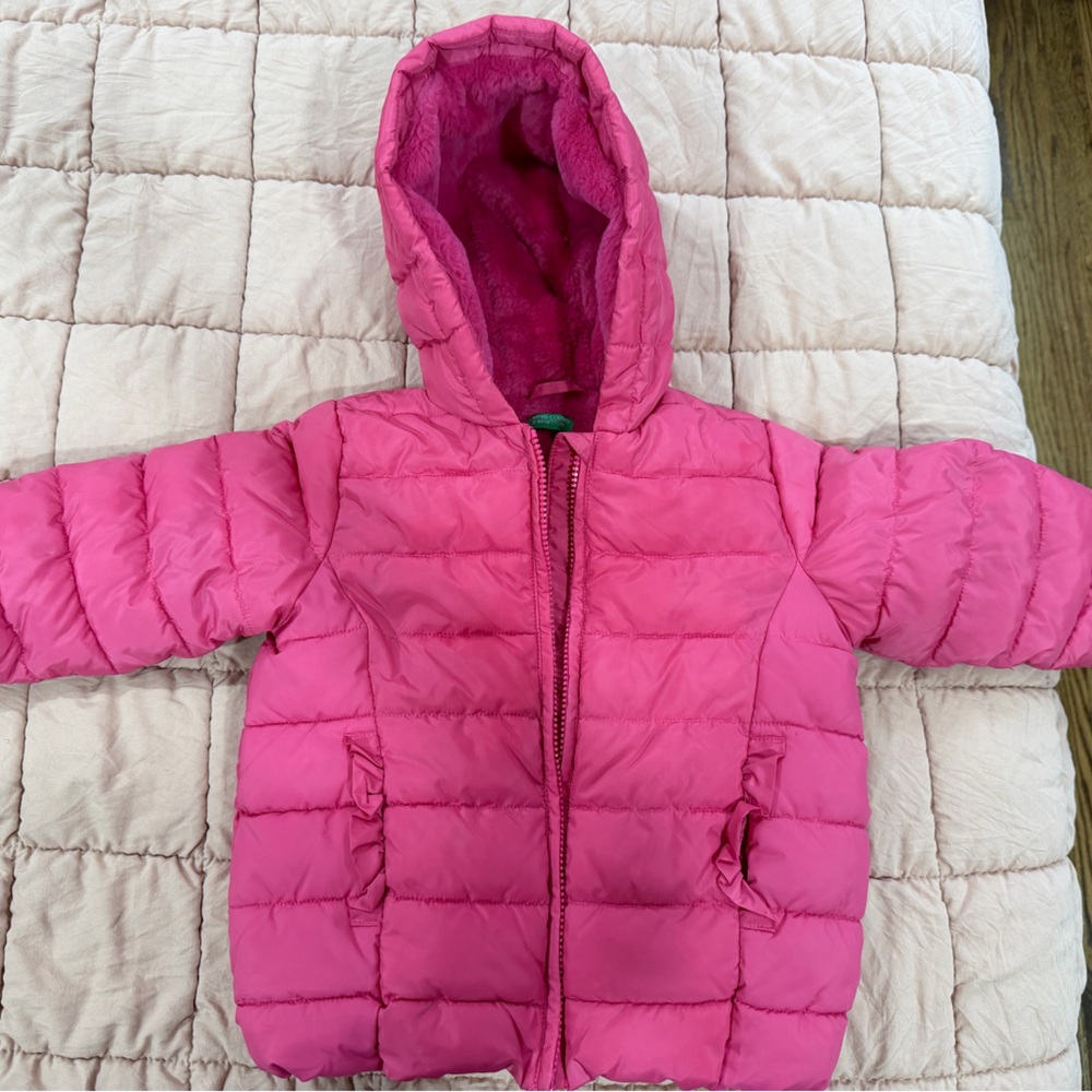 United Colors Of Benetton Fuchsia Fleece Jacket